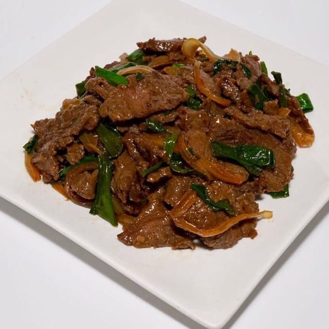 Mongolian Beef Lunch.